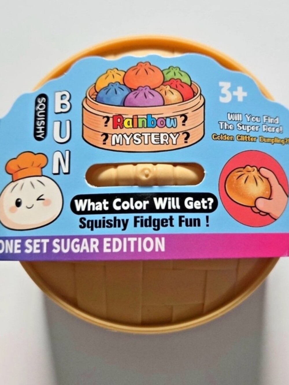 NWT Squishy Bun Rainbow Mystery - One Set Sugar Edition